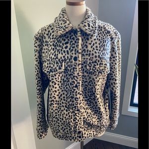 H&M Faux Fur Jacket Size M NWT